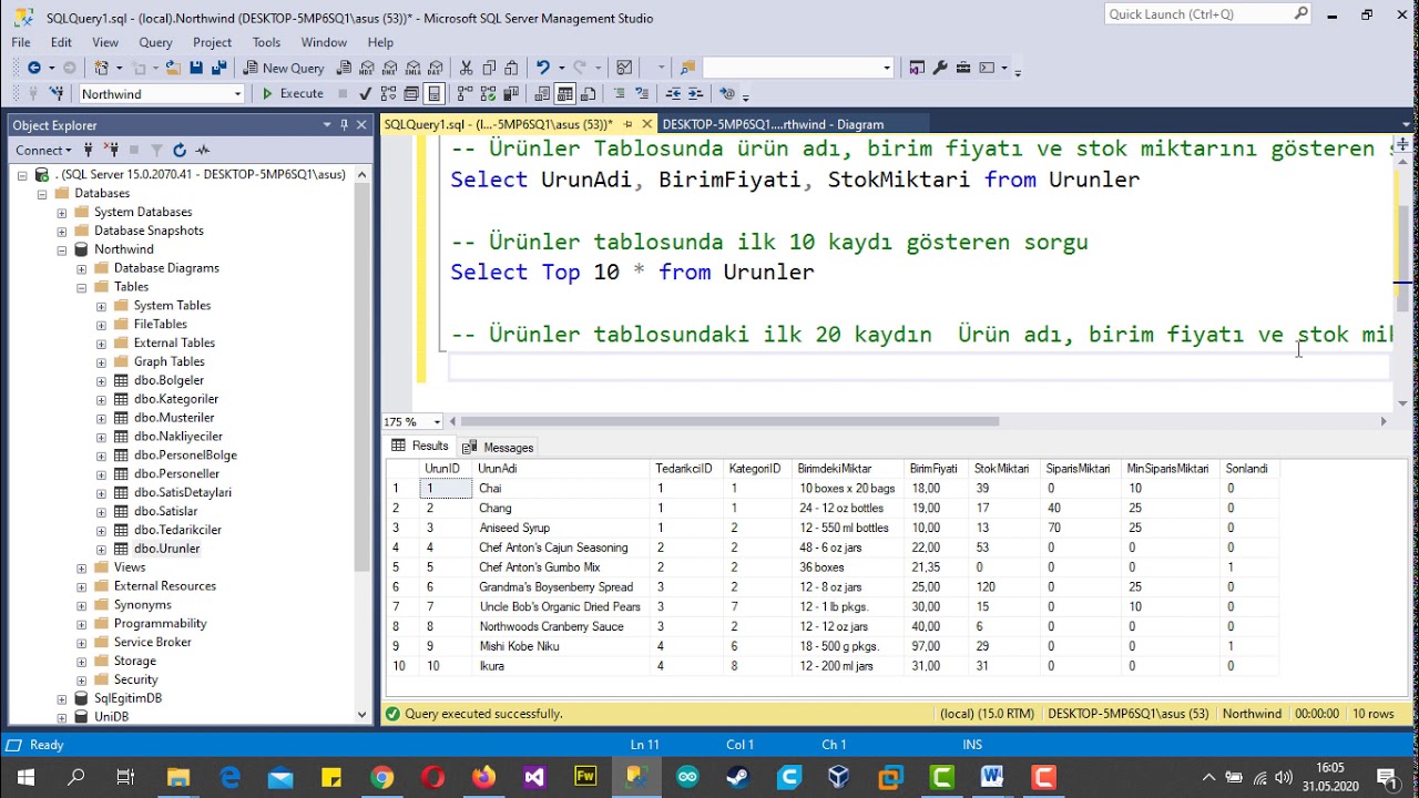 MSSQL 2019 SELECT Kullanımı #Ders20 SQL Server 2019