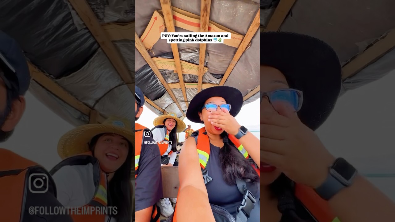 Розовые амазонские речные дельфины | 5 дней в Амазонии #followtheimprints #southamericatravel