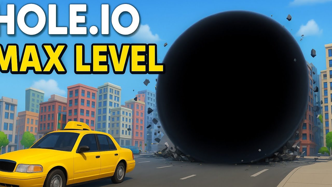 Hole.io 🌪️ Max Level Black Hole Rampage | City Destruction Gameplay 🔥