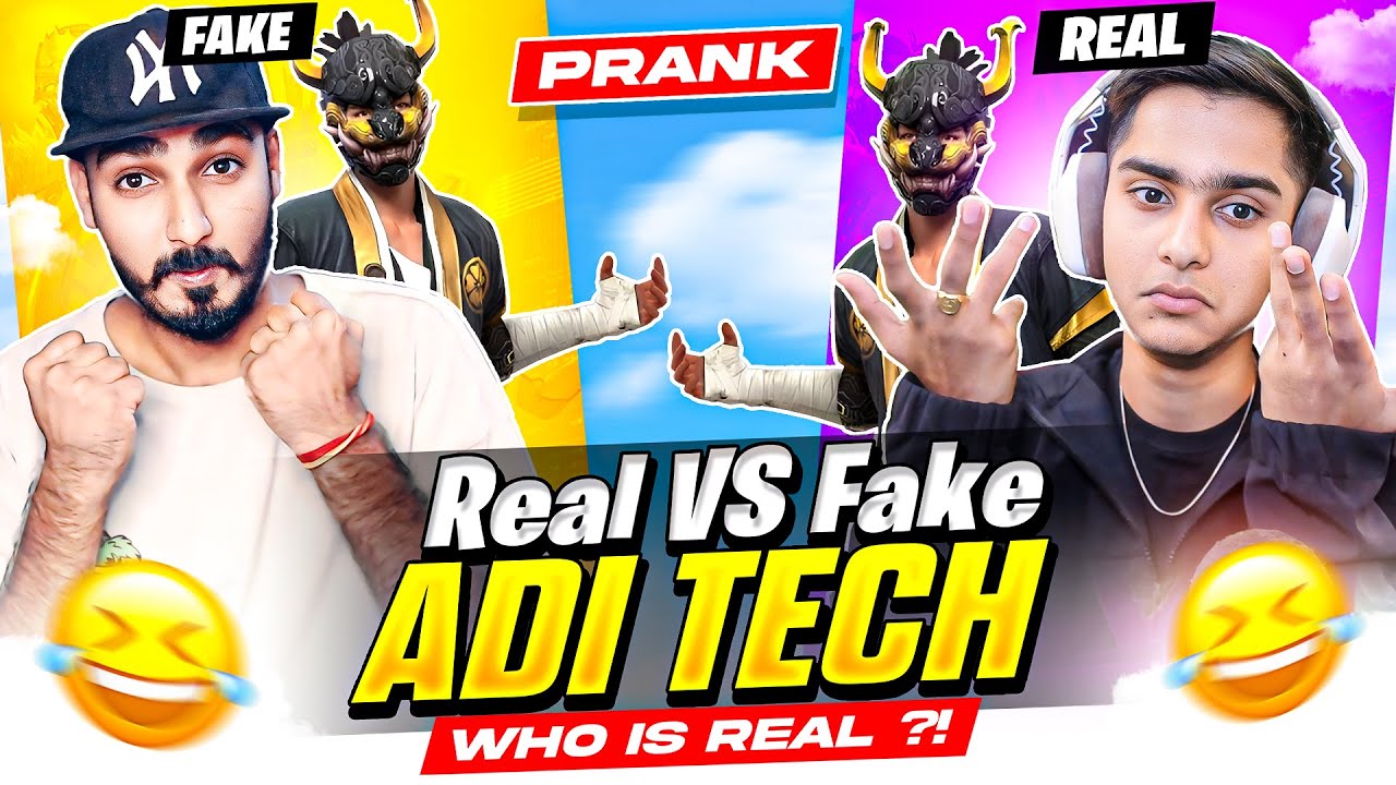 Fake Aditech Vs Real Aditech 😂 भाई तो पागल हो गये - GARENA FREE FIRE MAX
