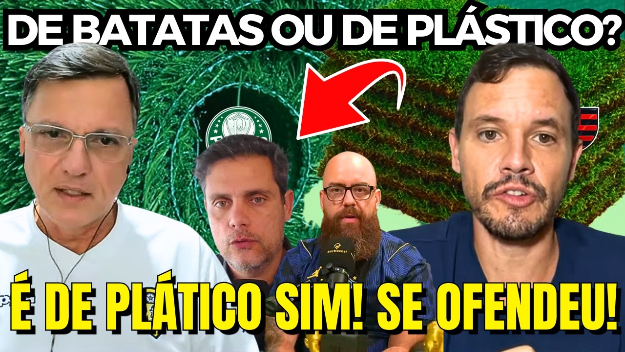😱 GRAMADO DE PLÁSTICO OU “CAMPO DE BATATA”? MAURO, CHICA, R. MATTOS NO BARBACAST DISCUTEM!