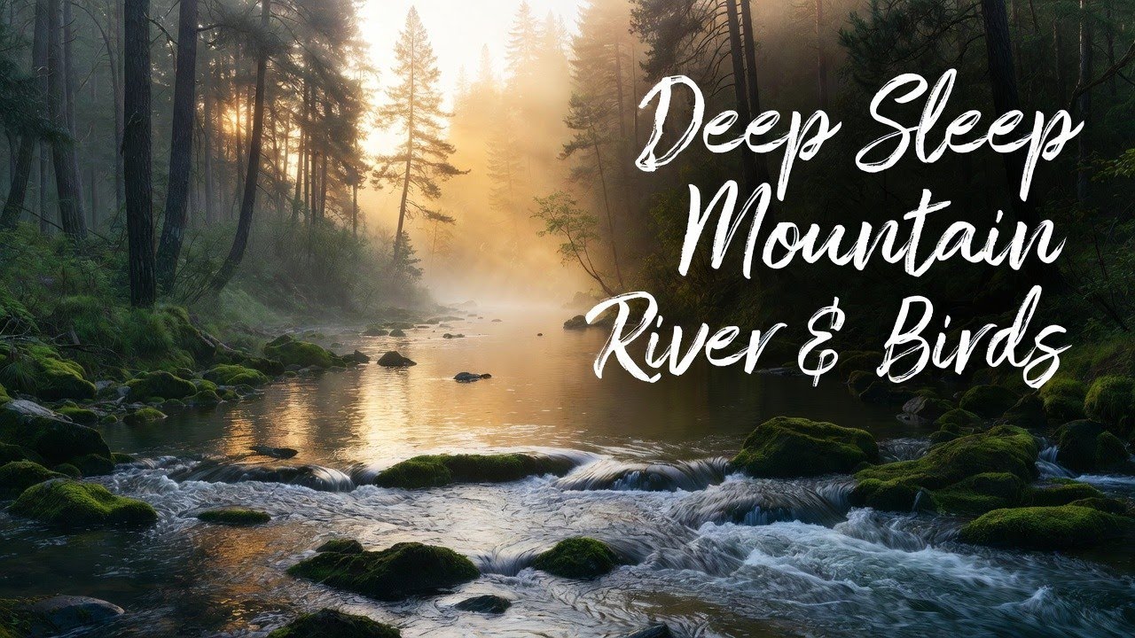 Peaceful Mountain River & Wild Birds Singing | Ambient Nature for Relaxation