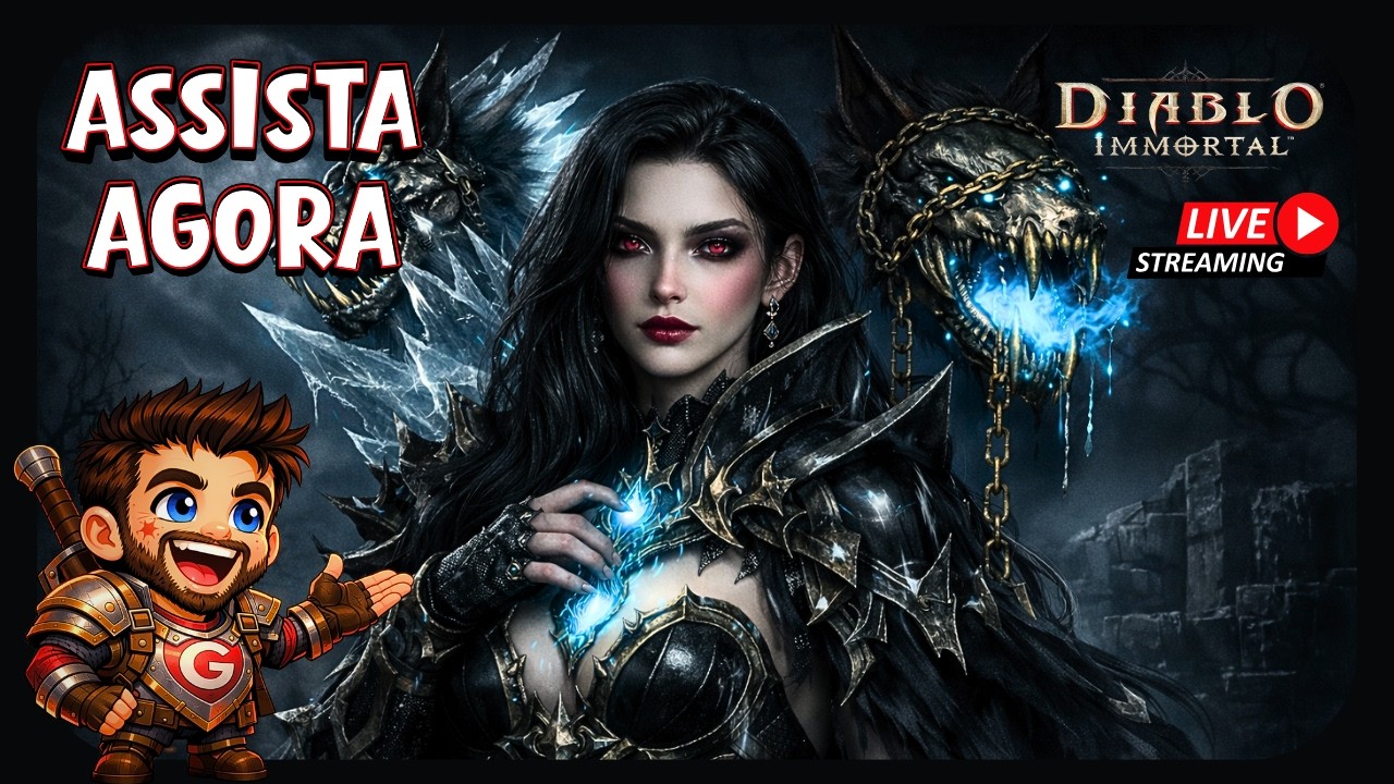 🩸 BK AO VIVO no Diablo Immortal! Gameplay insana em PT-BR | Build, farm e resenha