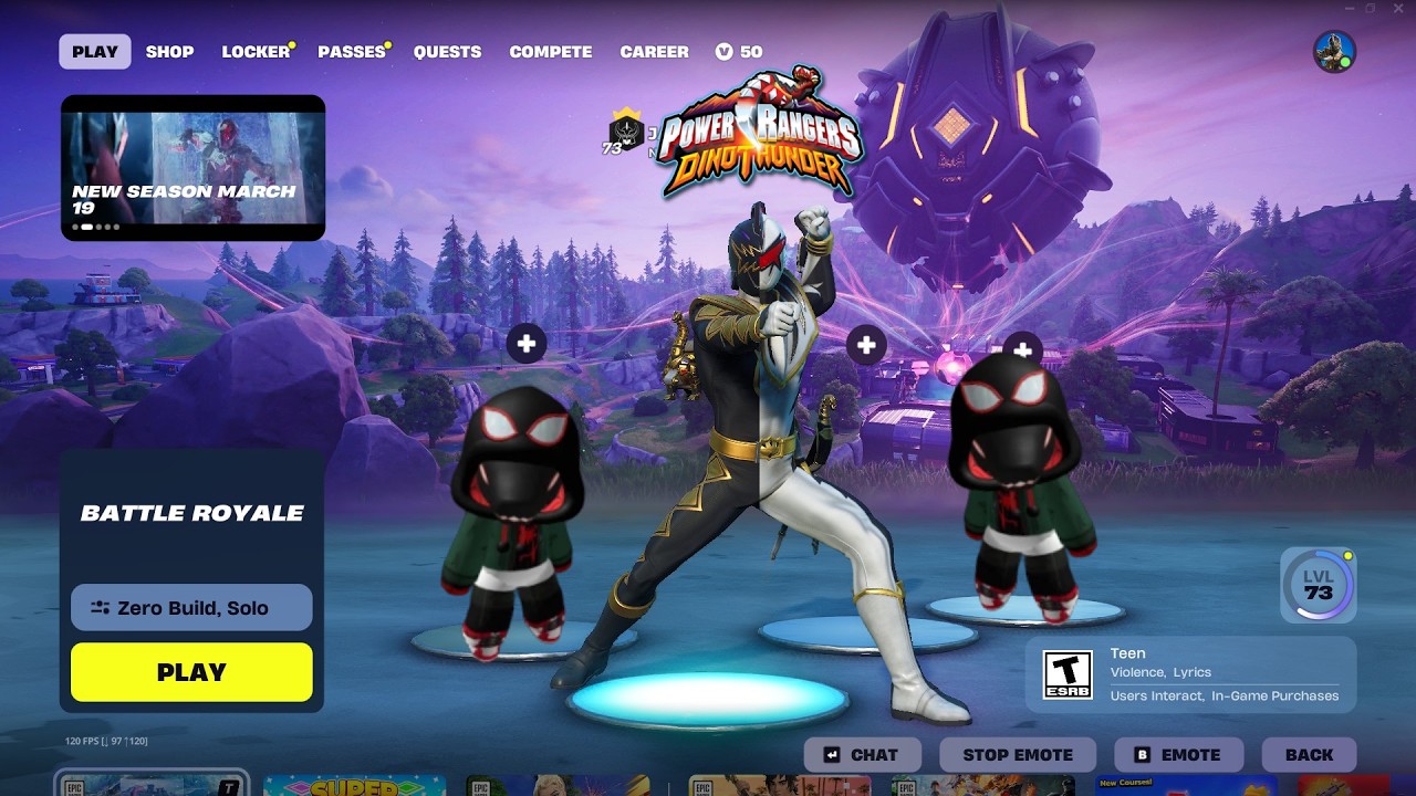 Which Dino Thunder Skin is the Best. Tommy or Trent??? #powerrangers #dinothunder #fortnite