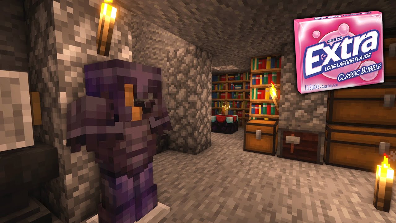 [ASMR] Minecraft Survival Gum Chewing (Whispering + Keyboard/Mouse Sounds)