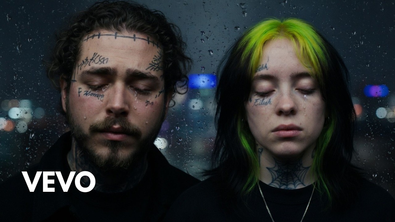 Post Malone Ft Billie Eilish - Tears Don't Heal (Emotional Ai Song Lyrics Video)