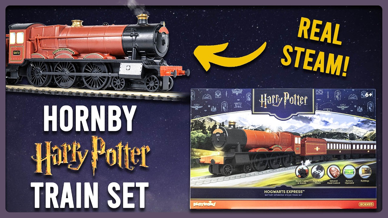 Совершенно новый набор железной дороги Harry Potter от Hornby с настоящим паром | Распаковка и обзор