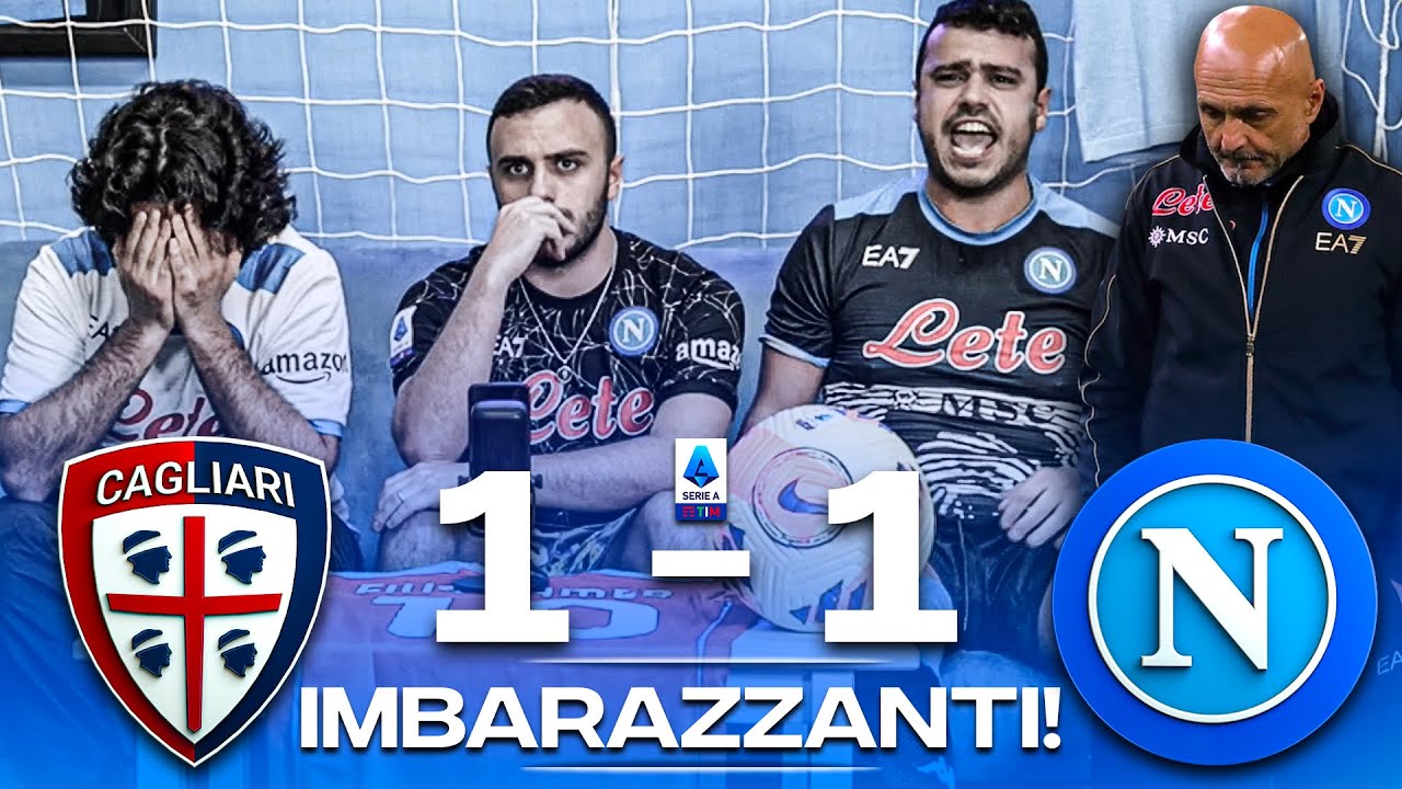 🤬 IMBARAZZANTI! CAGLIARI 1-1 NAPOLI | LIVE REACTION NAPOLETANI HD
