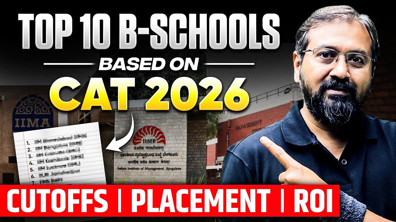 Top 10 B-Schools Based on CAT 2026 🚀 Cutoffs | Placements | ROI Revealed!