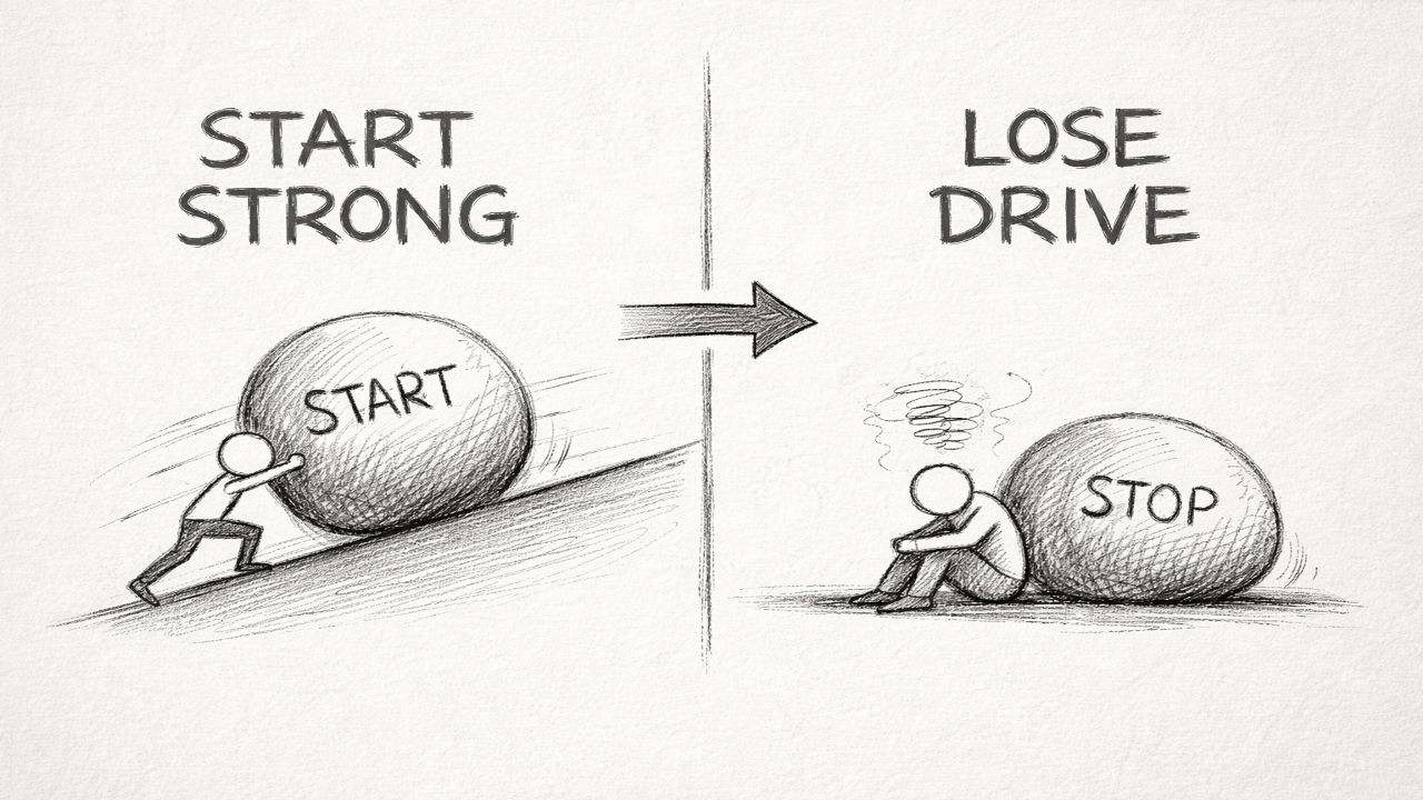 Why You Suddenly Lose Motivation After Starting Something #Velorium