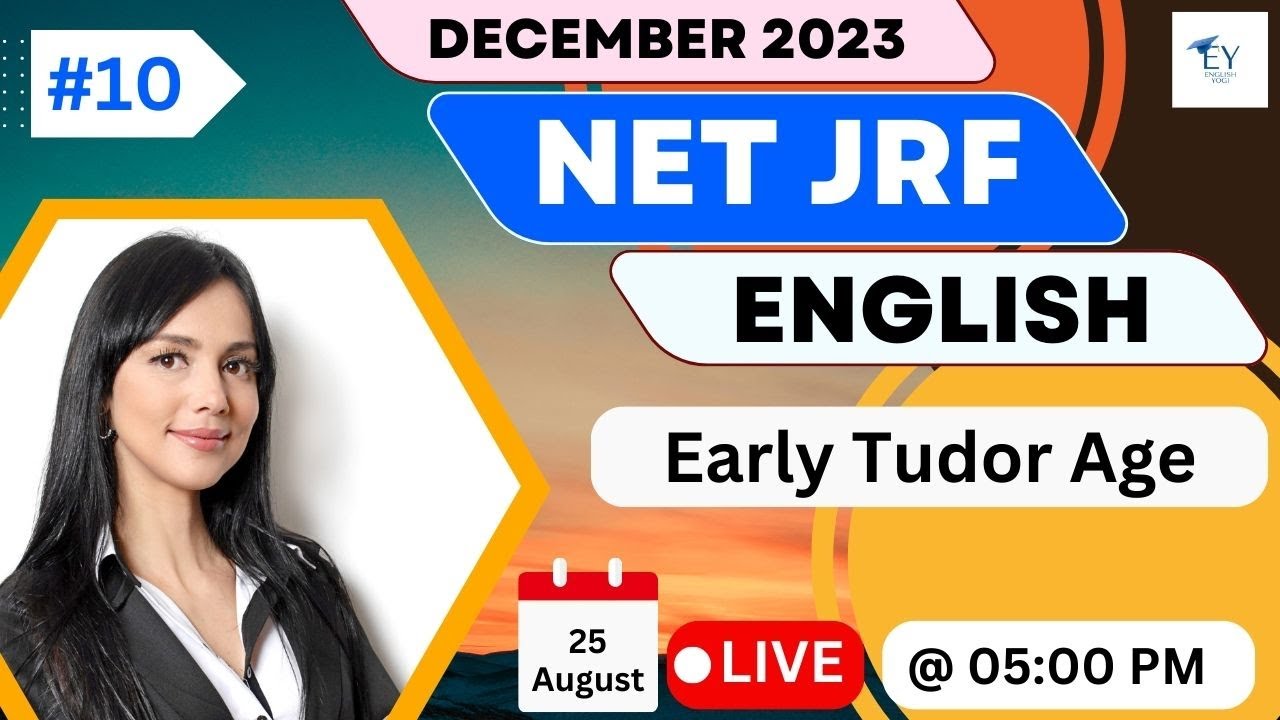 NET JRF English Literature COMPLETE COURSE - UGC NET JRF December 2023 Live Class || 25 August 2023