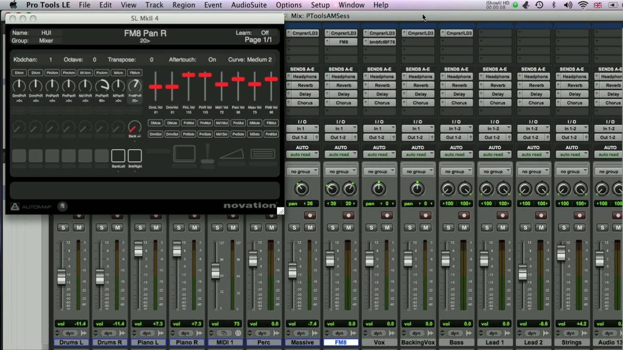 Novation // Using Automap to control Pro Tools with a SL MkII