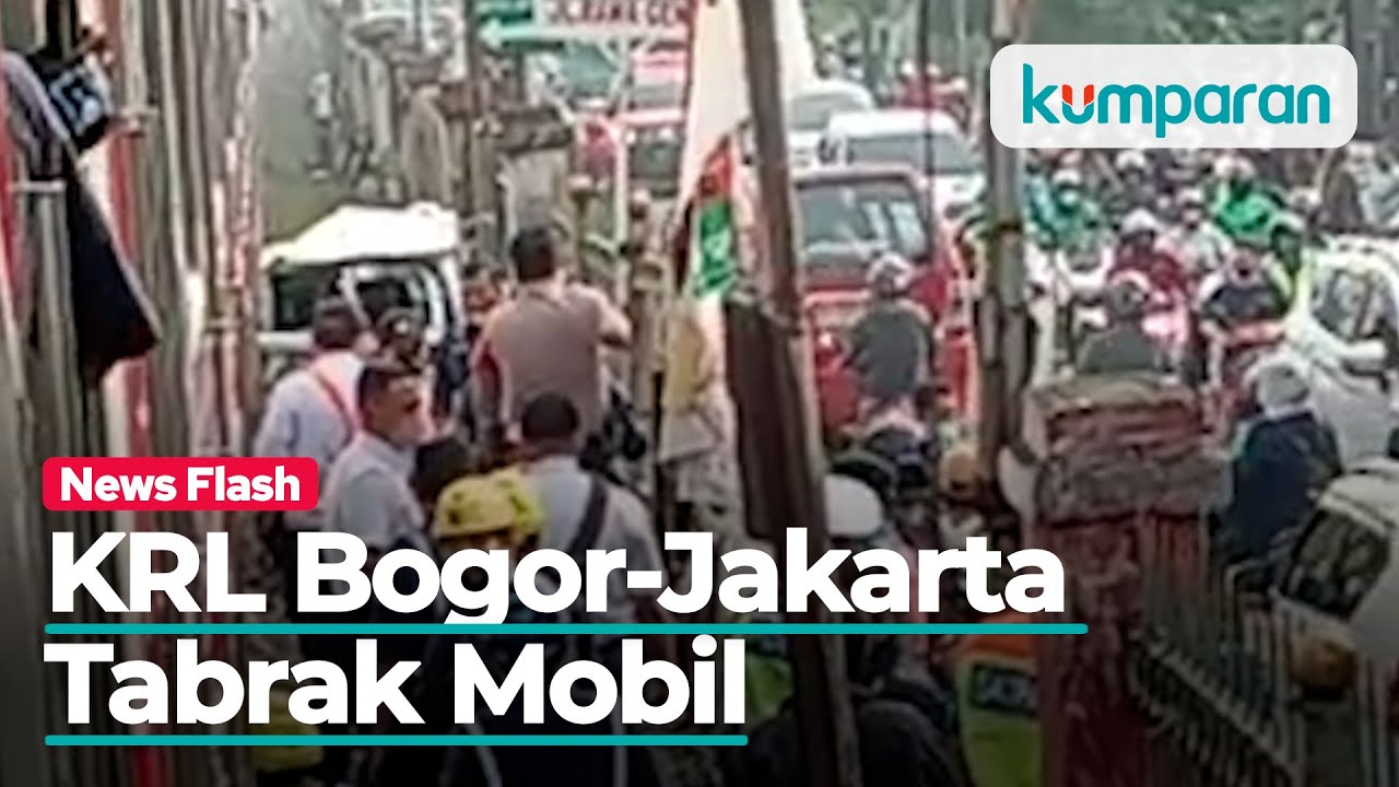 KRL Bogor-Jakarta Tabrak Mobil di Citayam, Semua Penumpang Dievakuasi