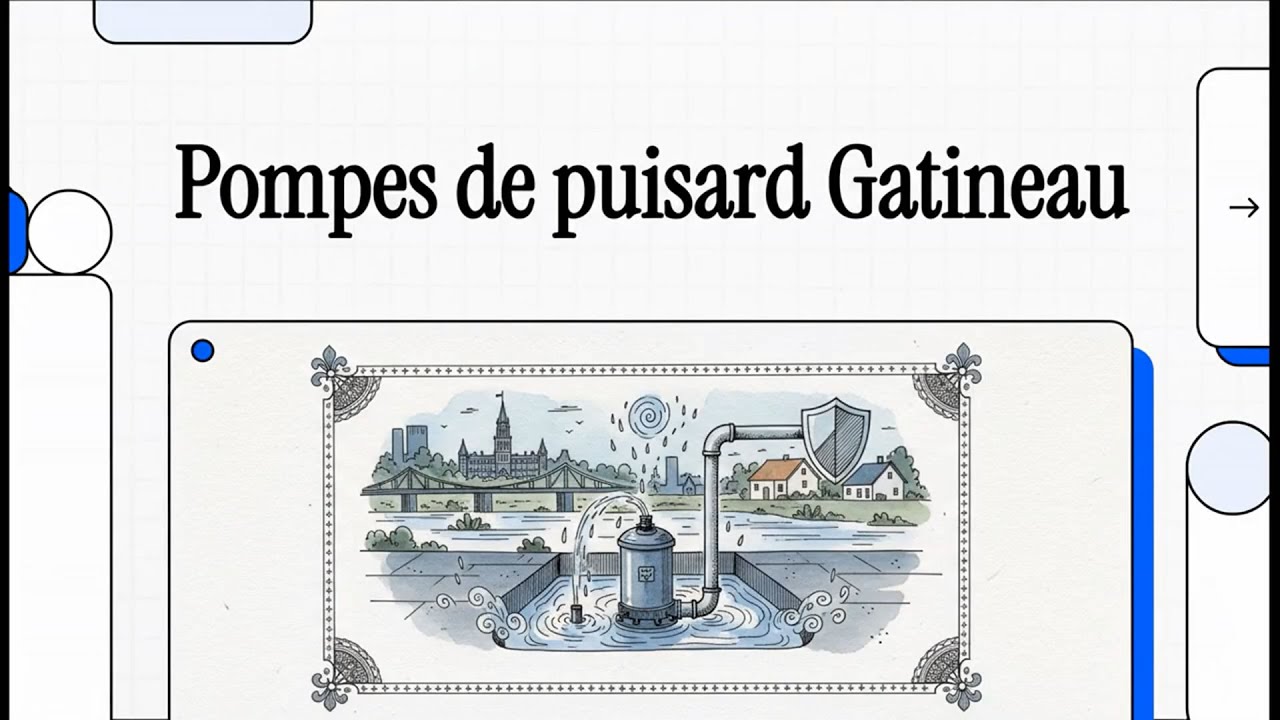 Pompes de puisard à Gatineau