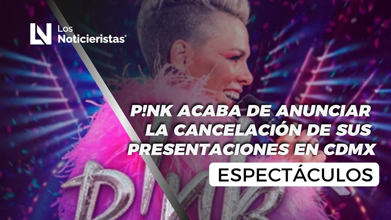 P!NK acaba de anunciar la cancelación de sus presentaciones en CDMX