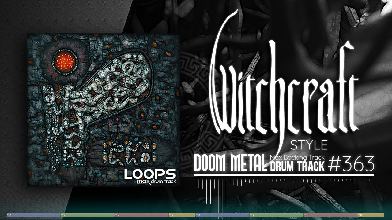 Doom Metal Drum Track / Witchcraft Style / 110 bpm