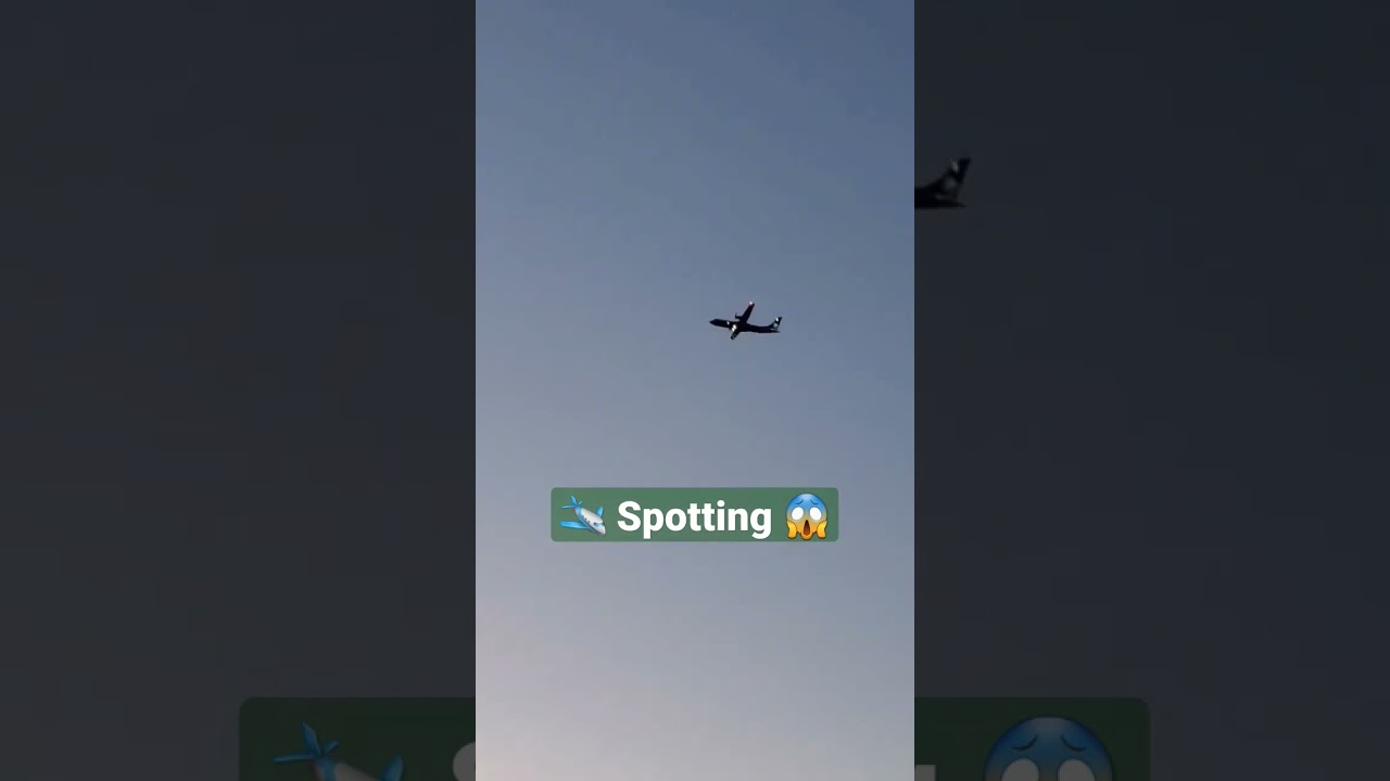 Evening time ✈️  Spotting #shorts #airplane