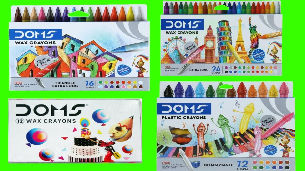 Types of wax crayon colour