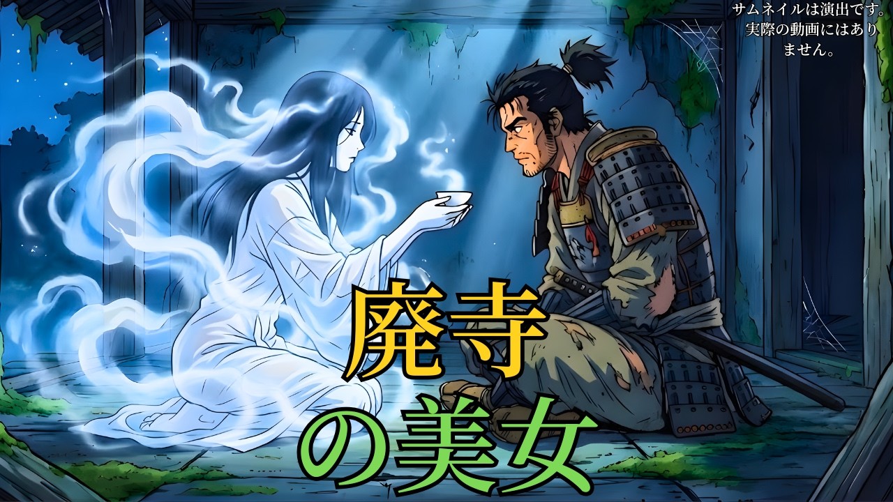 月明かりの荒れ寺で孤独な浪人が妖艶な亡霊と契りを交わした一夜の後に神懸かり的な剣の奥義を授かりやがて幕府の重鎮へと異例の出世を遂げる戦国怪異譚 | 民話 | 野談 | 時代劇 | 昔話 | 説話
