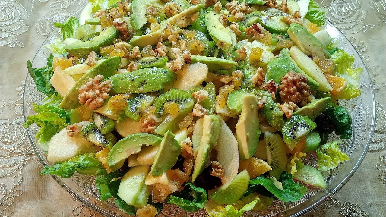 سلطة سهلة وسريعة غنية ومغدية صحية ولذيذة