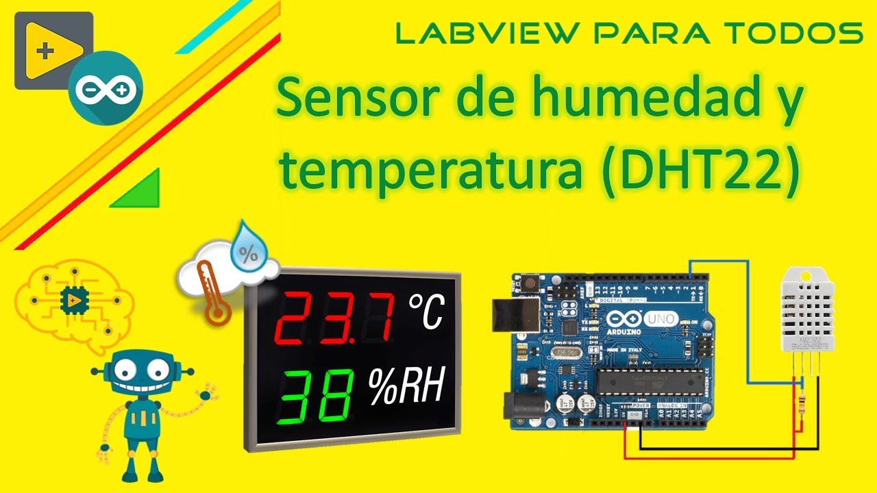 Sensor de Humedad y Temperatura (DHT22) con LabVIEW y Arduino