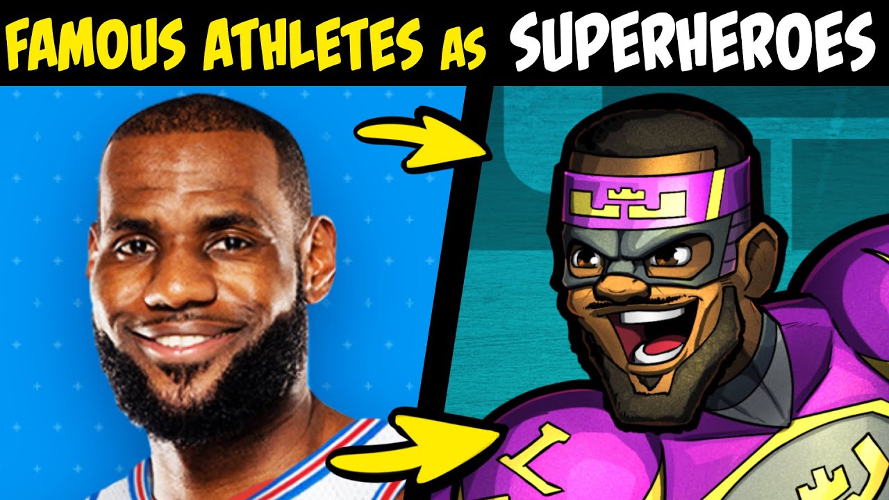 What if FAMOUS ATHLETES Were SUPERHEROES?! (Stories & Speedpaint)