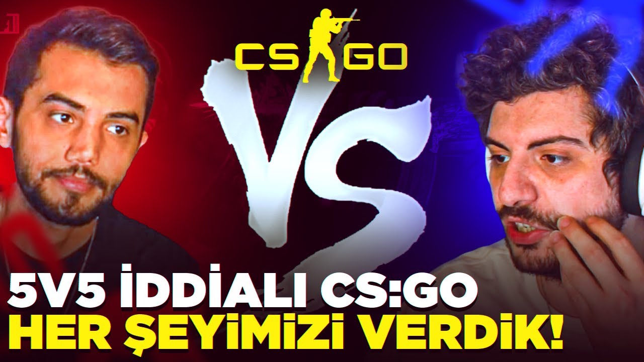 HER ŞEYİMİZİ VERDİK! EKİP İLE 5V5 İDDİALI CS:GO | Counter-Strike | Hype