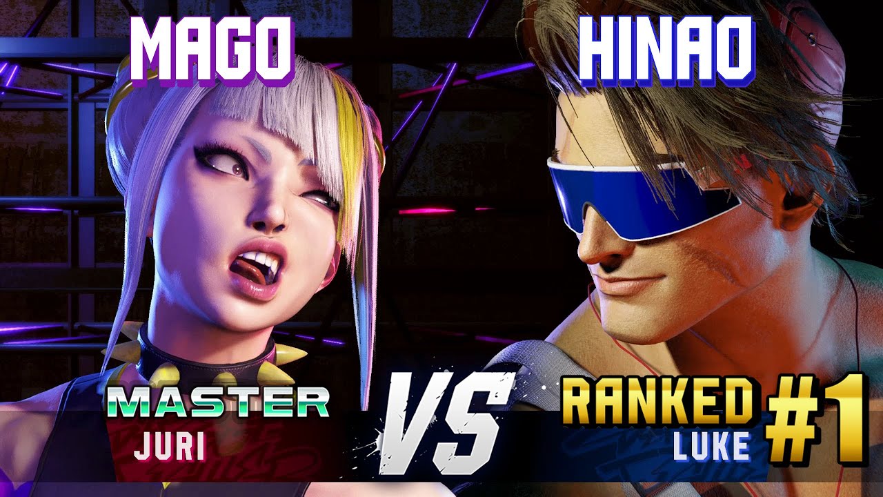 SF6 ▰ MAGO (Juri) vs HINAO (#1 Ranked Luke) ▰ High Level Gameplay