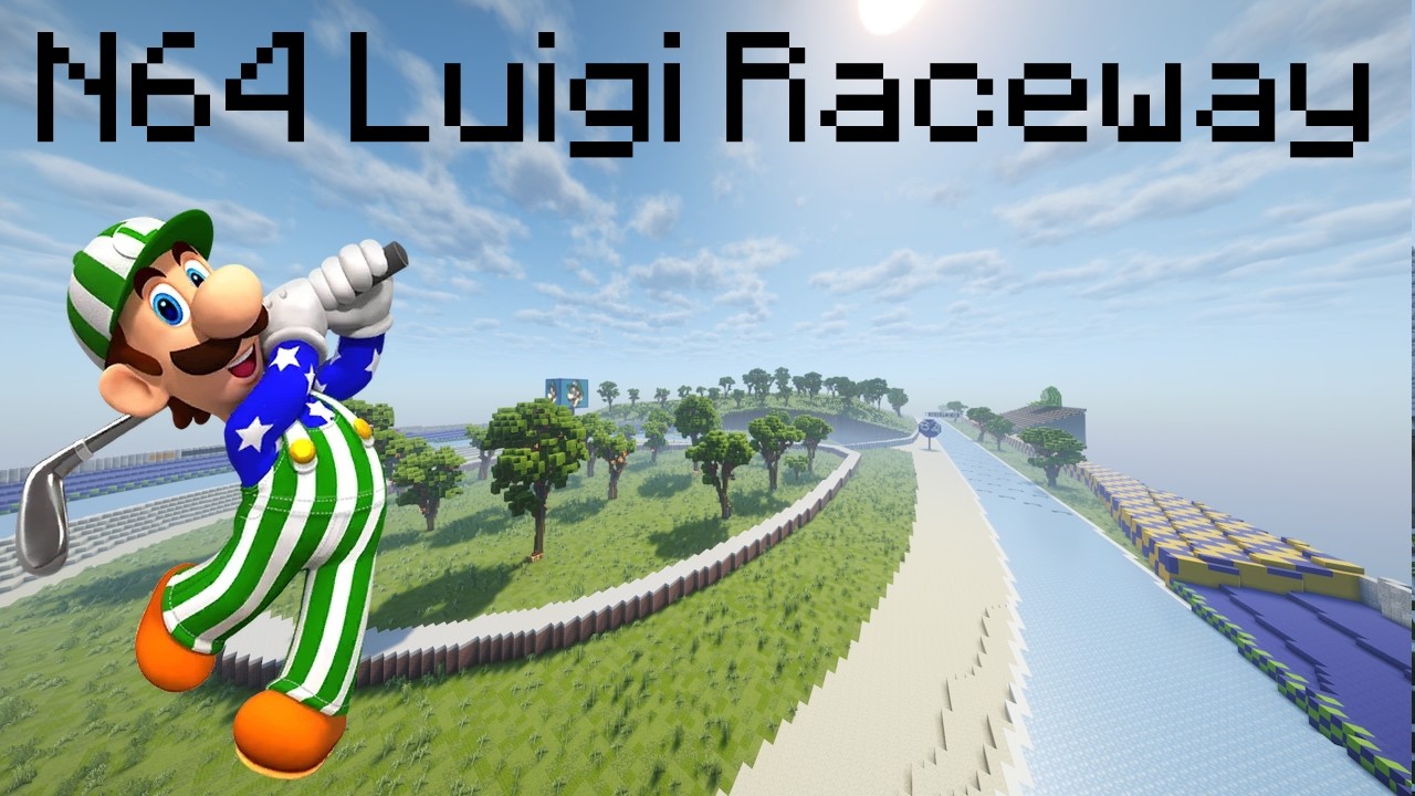 Luigi Raceway recreated in Minecraft!