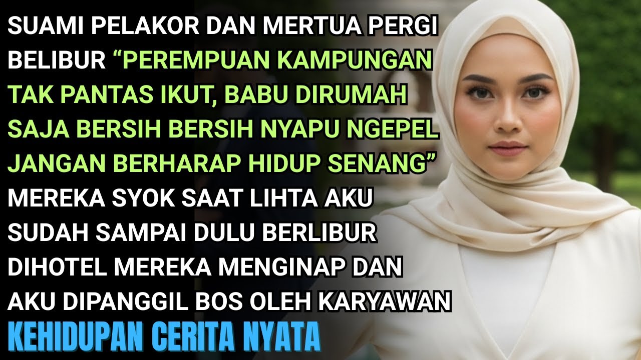 SUAMI MERTUA & PLAKOR BERLIBUR TAK AJAK AKU,SURUH AKU BERSIH BERSIH-SYOK AKU NIKMATI LIBURAN MEWAHKU