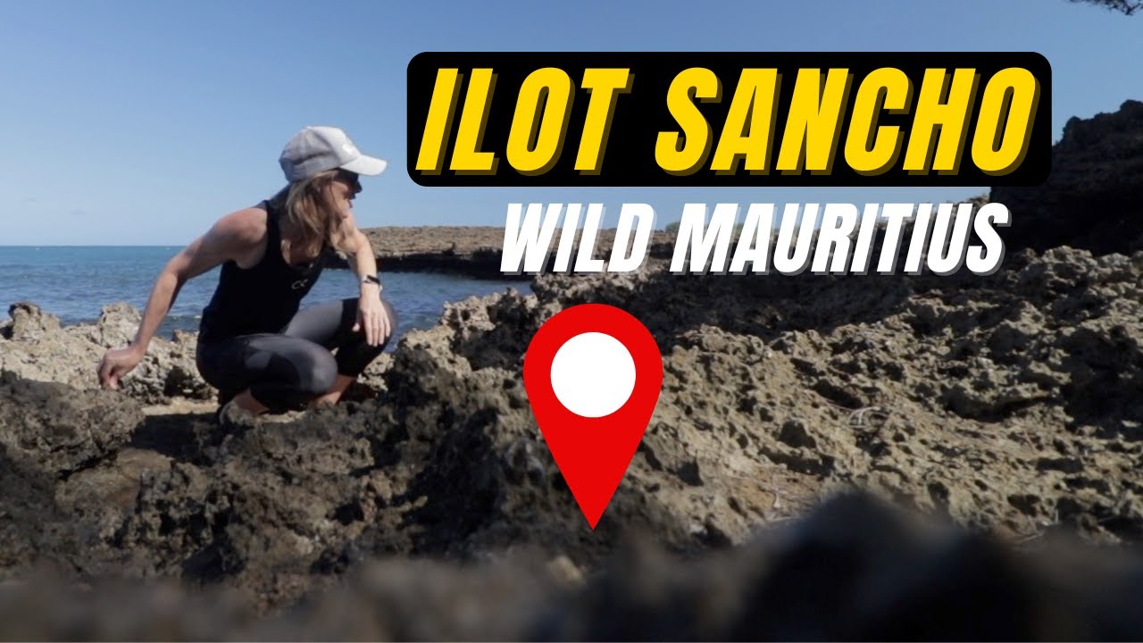 ILOT SANCHO  - An island off a PEBBLE BEACH in MAURITIUS!