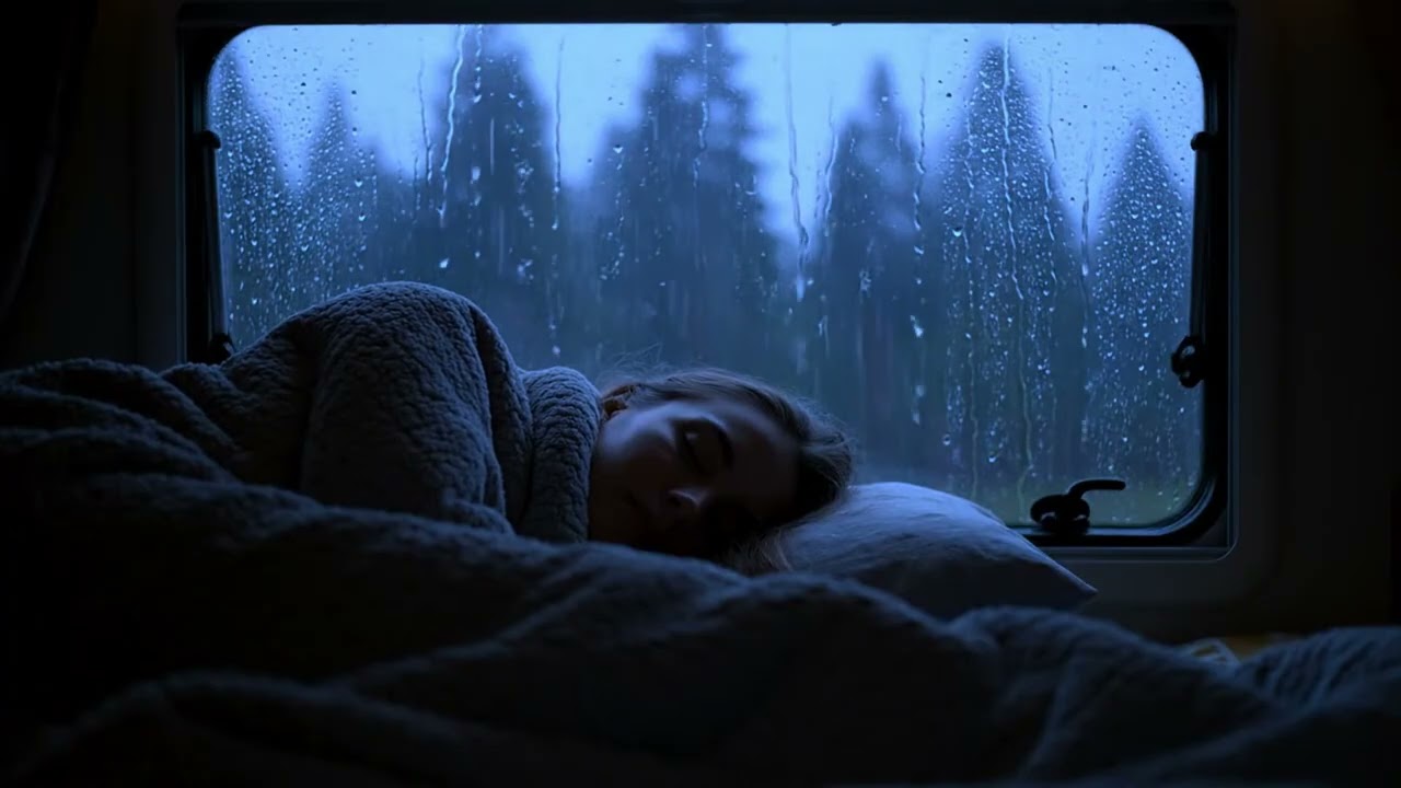 Cozy Rainfall at Night for Sleep and Stress Relief