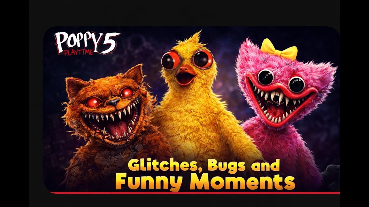 Poppy Playtime Chapter 5 – Glitches, Bugs & Funny Moments Compilation 😂