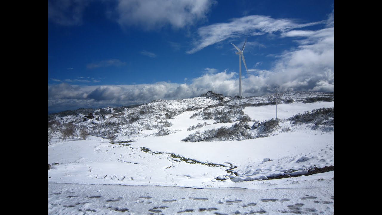 Nevão na serra do Caramulo