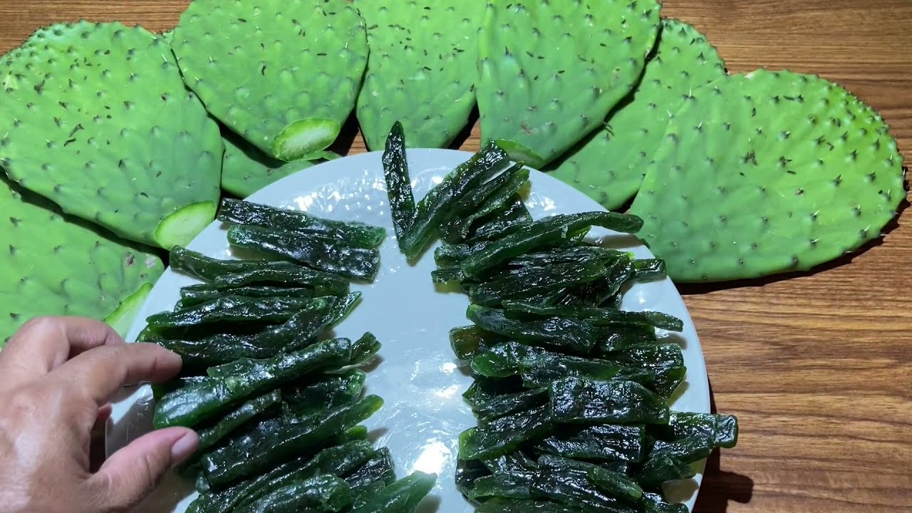 Dulce cristalizado de nopal
