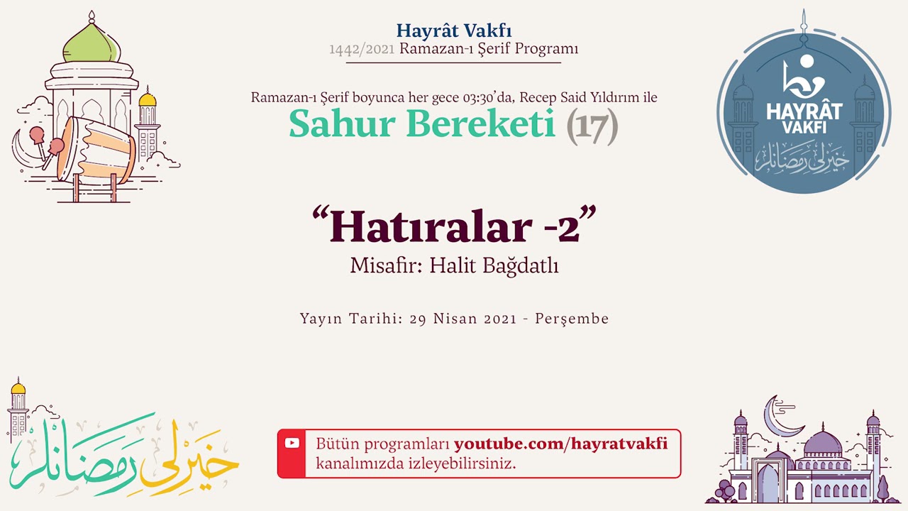 Hizmet Hatıraları 2 - Misafir: Halit Bağdatlı (Sahur Bereketi)