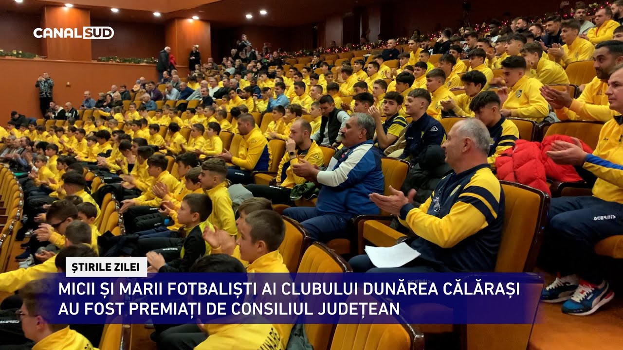 CANAL SUD / FOTBALIȘTII CLUBULUI DUNĂREA CĂLĂRAȘI AU FOST PREMIAȚI DE CONSILIUL JUDEȚEAN