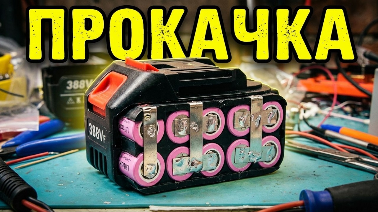 Прокачка китайского аккумулятора электроинструмента. Повысил ёмкость в три раза.