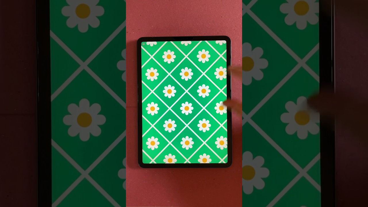 Easy flower pattern made in Procreate 