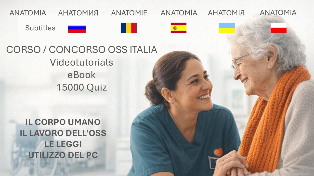 CONCORSO OSS. Struttura e funzioni del corpo umano (altri tutorial in descrizione)