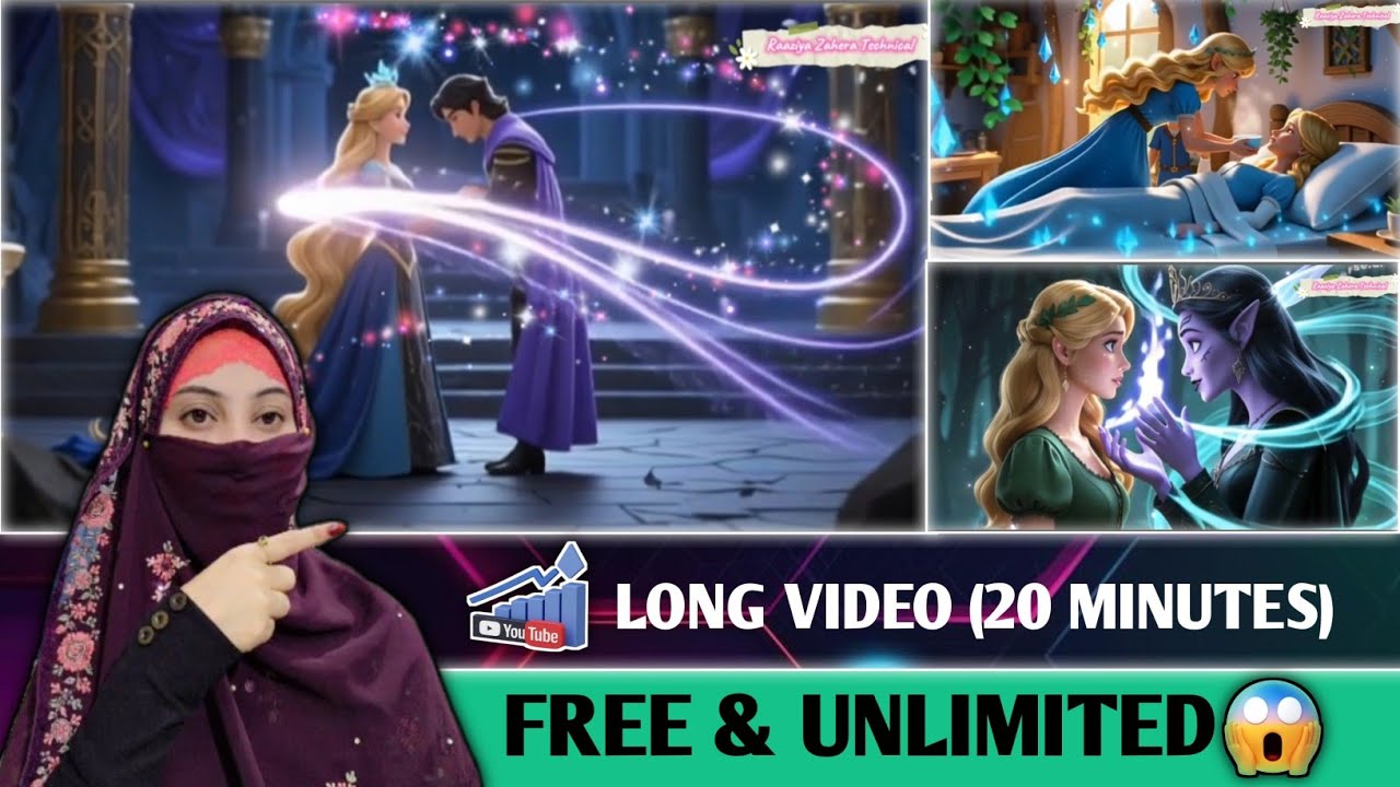 Generate Long YouTube videos | How I made a Long Cartoon Video | FREE & UNLIMITED 💕