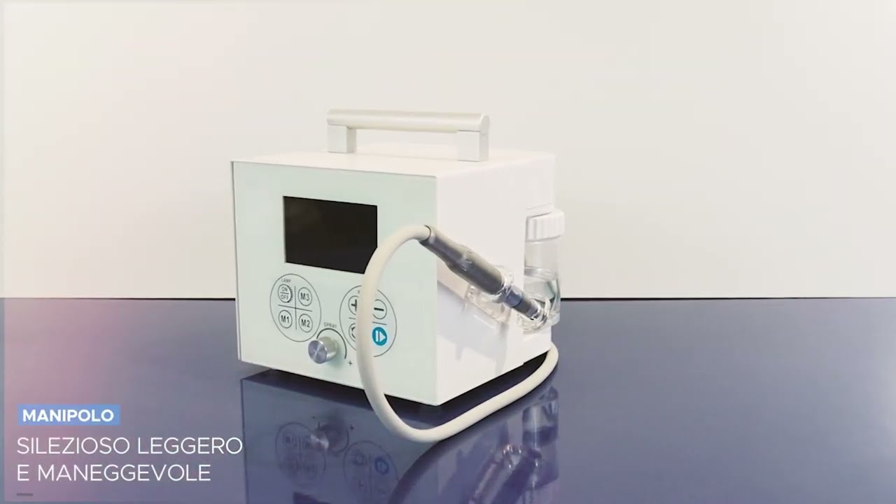 Micromotore Pedicure Manicure con Spray ad Acqua Motore Brushless e LED Fresa da Podologia - MEEBY