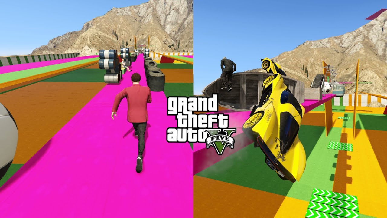 RUNNERS VS FERRARI | GTA 5 ONLINE GAMEPLAY