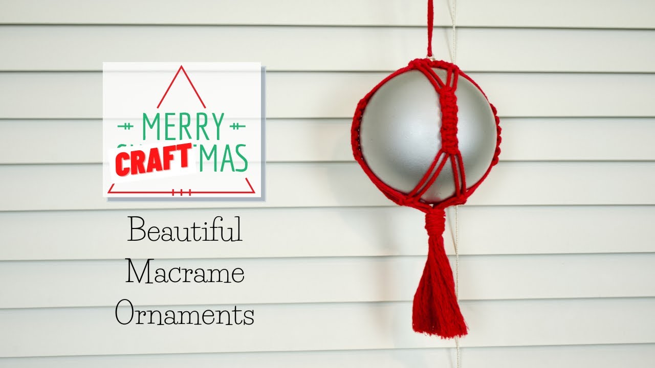 QUICK and EASY Macrame Ornament | Macrame for Beginners| 12 Days of Craftmas | Day 9