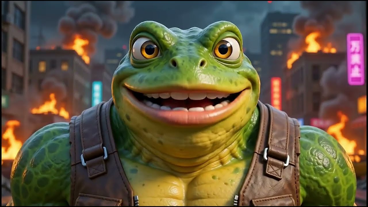 Robots Turned Crazy Funky Frog Into A Monster! Crazy EDM Animation Song