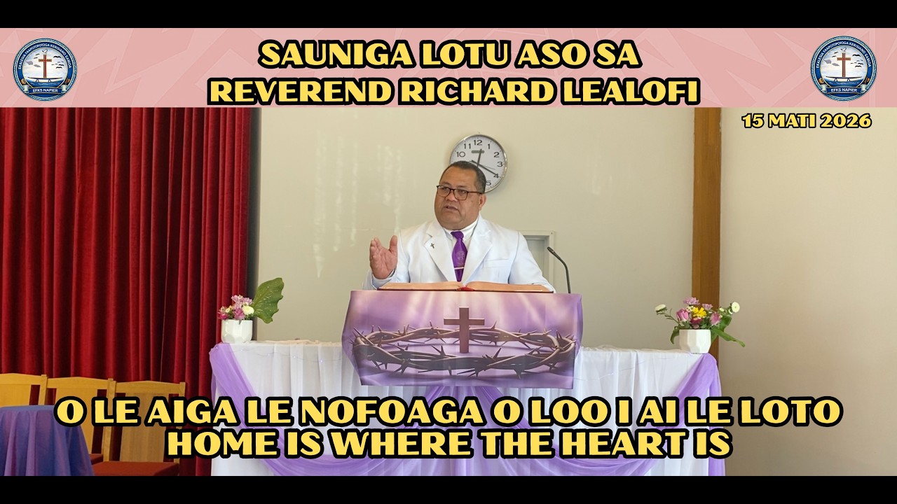 Sauniga Lotu Aso Sa  EFKS Napier 15 Mati 2026