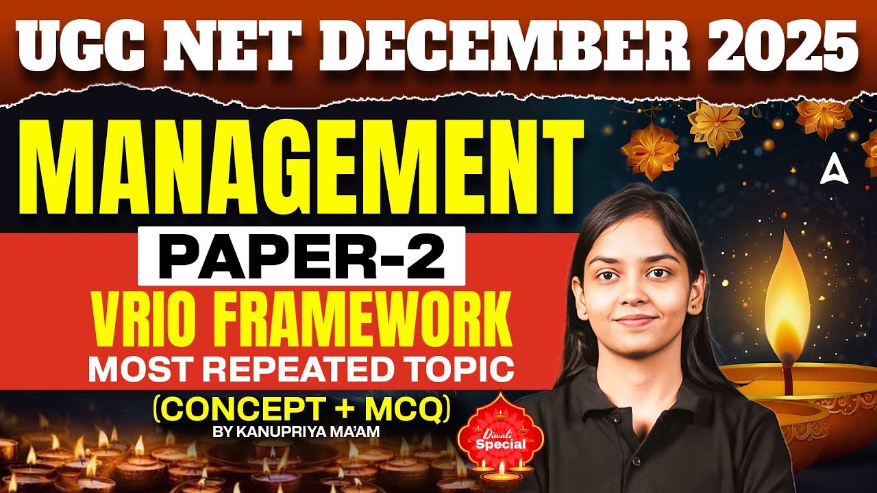 UGC NET Management VRIO Framework Most Repeated Topic By Kanupriya Ma'am