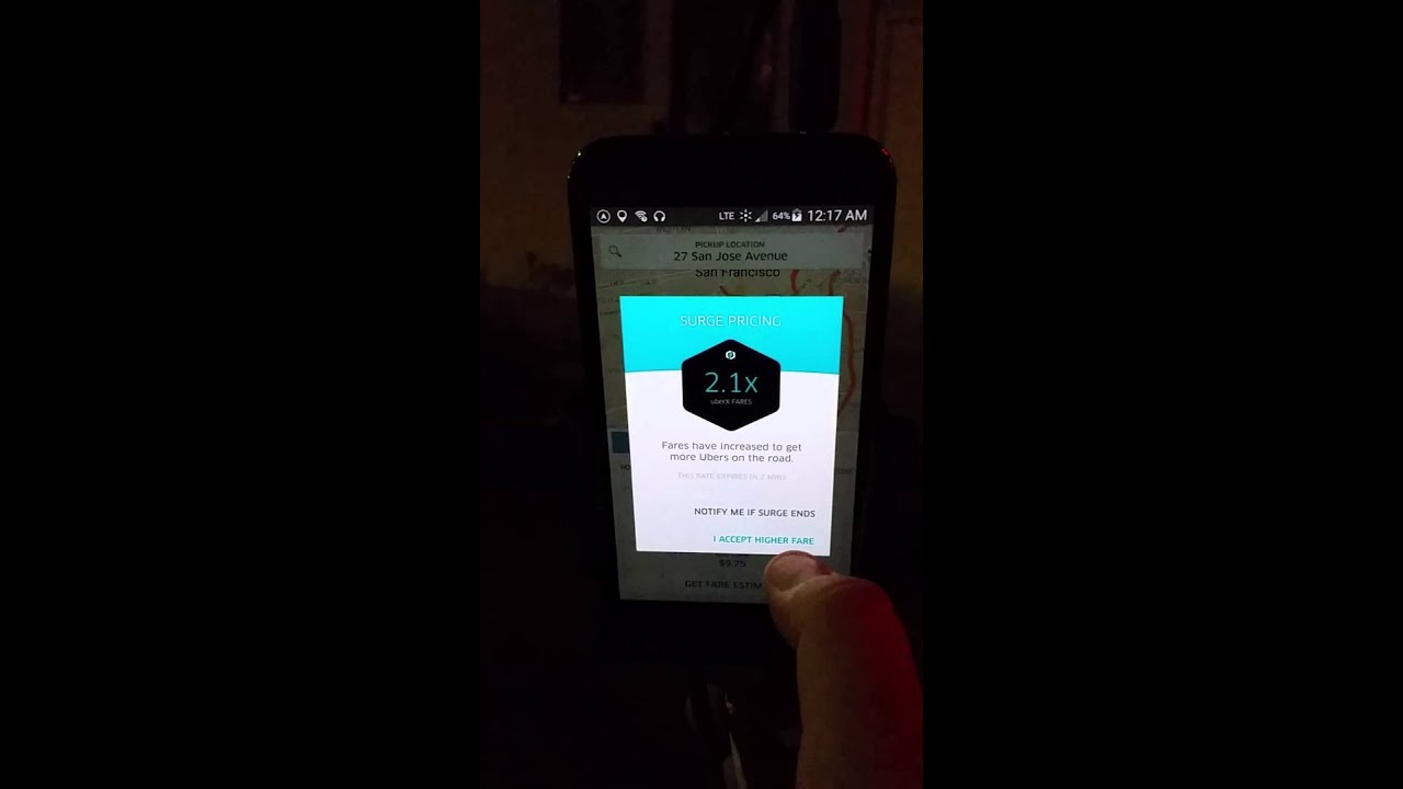 Uber Surge how to and proof by and Uber Driver