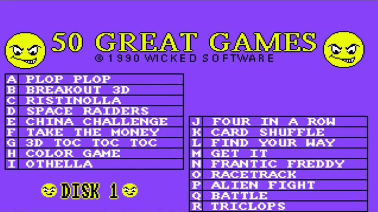 50 Great Games (1991) Compilation - Amiga Playthrough