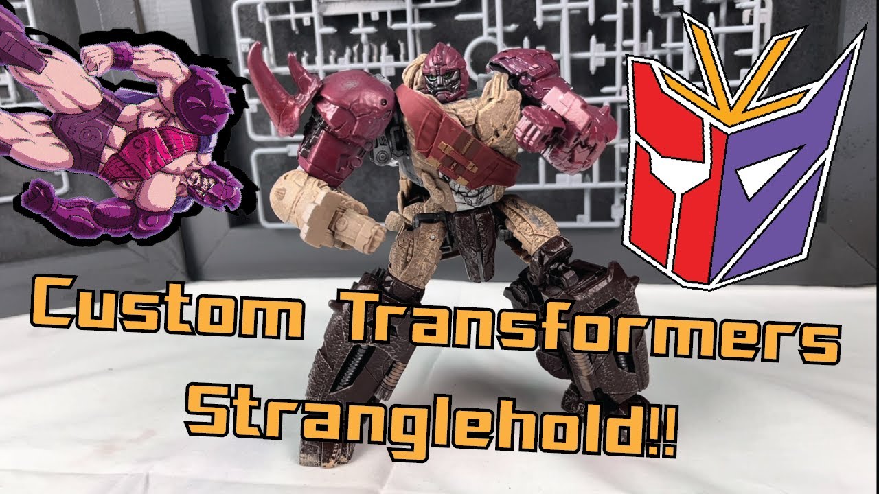 Making the Decepticon Pretender Stranglehold!